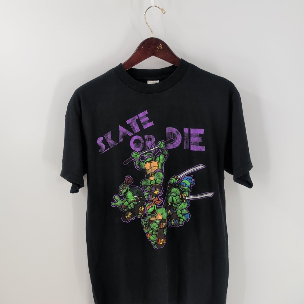 Alstyle Teenage Mutant‎ Ninja Turtles Skate or Die Graphic T-Shirt Black Size M